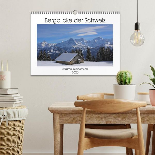 Produktbild: Bergblicke der Schweiz (Wandkalender 2026 DIN A3 quer), CALVENDO Monatskalender