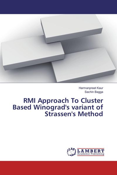 Produktbild: RMI Approach To Cluster Based Winograd's variant of Strassen's Method