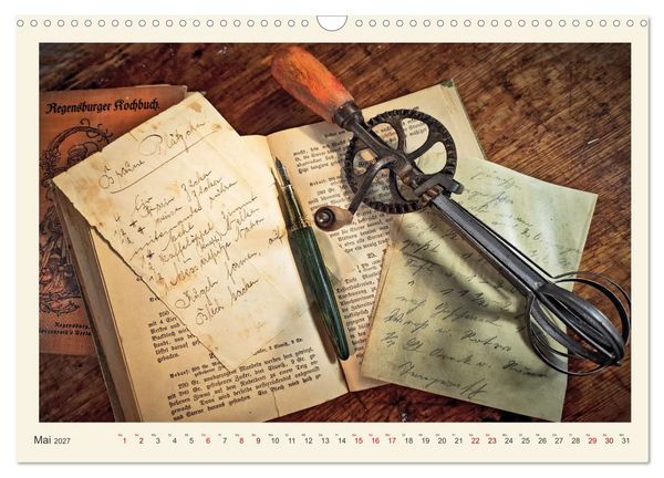 Produktbild: Handschriftlich (Wandkalender 2027 DIN A3 quer), CALVENDO Monatskalender