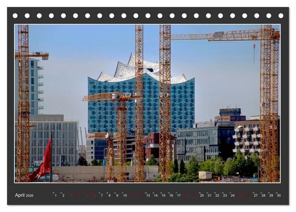 Produktbild: Wahrzeichen Elbphilharmonie (Tischkalender 2026 DIN A5 quer), CALVENDO Monatskalender
