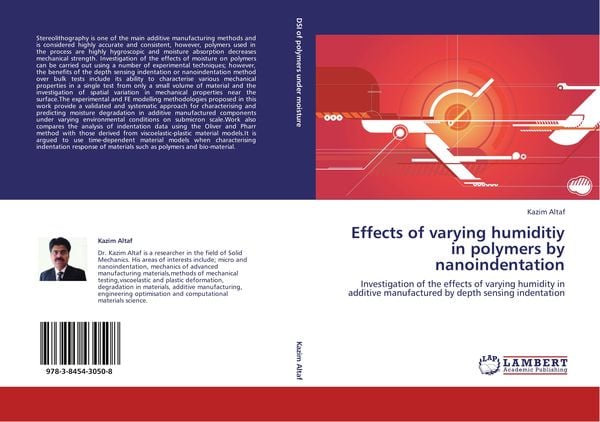 Produktbild: Effects of varying humiditiy in polymers by nanoindentation