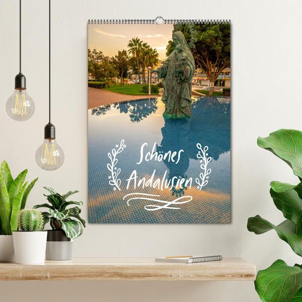 Produktbild: Sch&ouml;nes Andalusien (Wandkalender 2026 DIN A2 hoch), CALVENDO Monatskalender