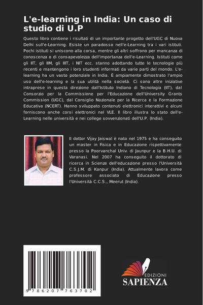 Produktbild: L'e-learning in India: Un caso di studio di U.P