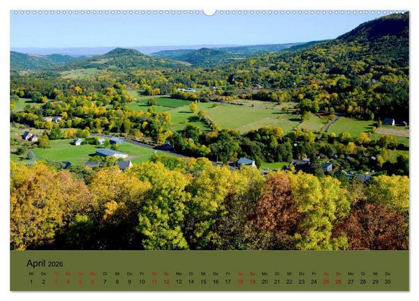 Produktbild: Naturparadies Auvergne (hochwertiger Premium Wandkalender 2026 DIN A2 quer), Kunstdruck in Hochglanz