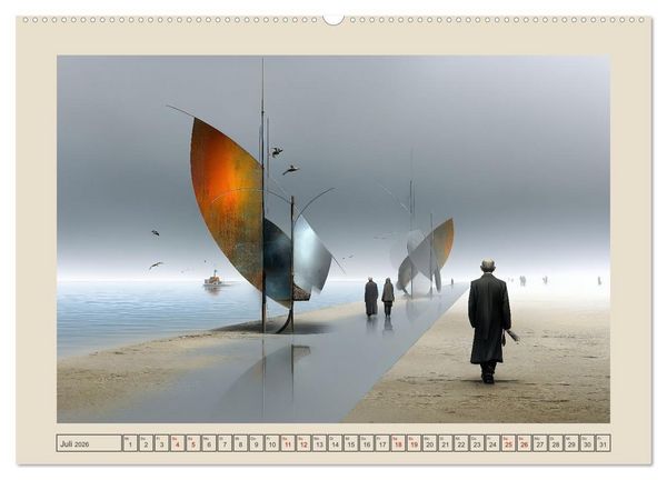 Produktbild: Die Logik des Unwirklichen (Wandkalender 2026 DIN A2 quer), CALVENDO Monatskalender
