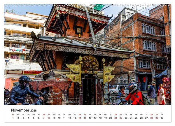 Produktbild: Impressionen aus Kathmandu (hochwertiger Premium Wandkalender 2026 DIN A2 quer), Kunstdruck in Hochglanz