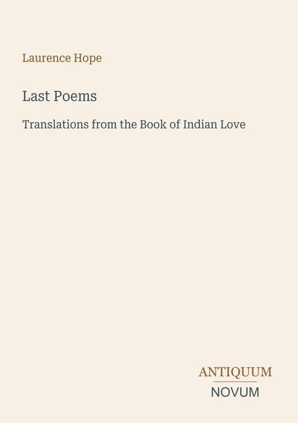 Produktbild: Last Poems