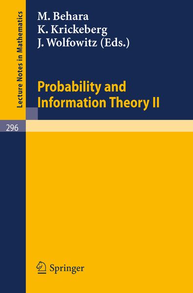 Produktbild: Probability and Information Theory II