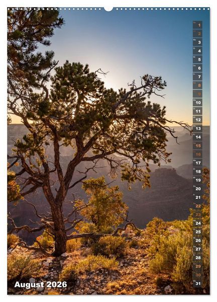 Produktbild: GRAND CANYON Imposante Aussichten (hochwertiger Premium Wandkalender 2026 DIN A2 hoch), Kunstdruck in Hochglanz
