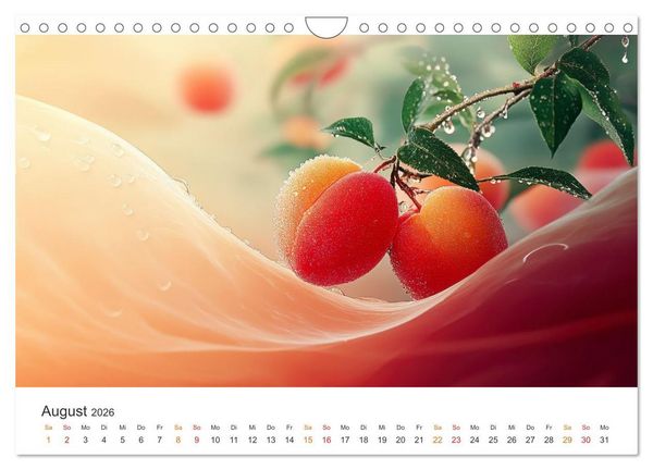 Produktbild: Gartenkalender - Symphonie aus Obst und Fantasie (Wandkalender 2026 DIN A4 quer), CALVENDO Monatskalender