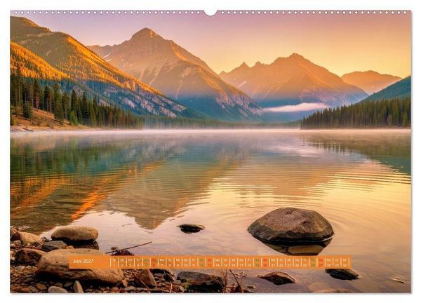 Produktbild: Malerische Seenlandschaft (hochwertiger Premium Wandkalender 2027 DIN A2 quer), Kunstdruck in Hochglanz