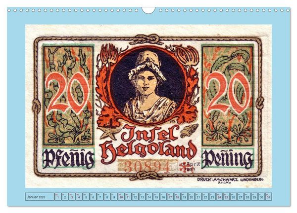 Produktbild: Gru&szlig; aus Helgoland (Wandkalender 2026 DIN A3 quer), CALVENDO Monatskalender
