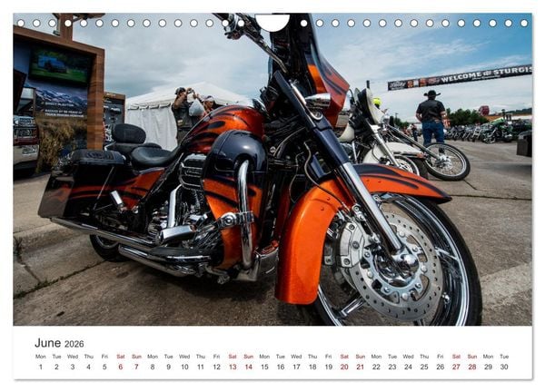 Produktbild: Sturgis - The most famous motorcycle rally in the world (Wall Calendar 2026 DIN A4 landscape), CALVENDO 12 Month Wall Calendar