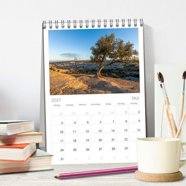 Produktbild: Tischplaner 2027 - F&egrave;s - Marokko wie im Mittelalter (A5 Tischkalender zum Aufstellen) CALVENDO