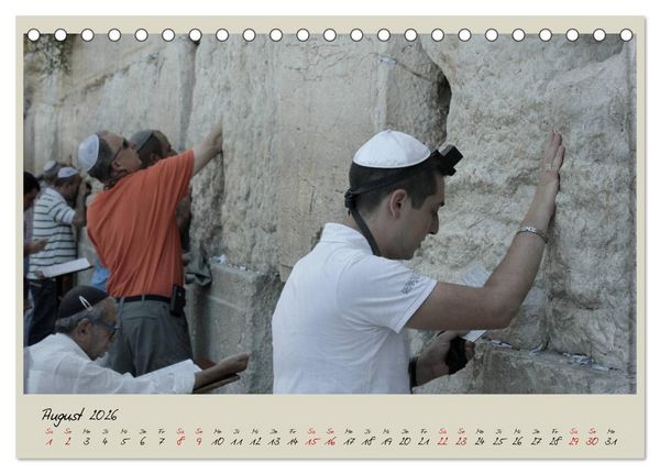 Produktbild: Unterwegs in Jerusalem (Tischkalender 2026 DIN A5 quer), CALVENDO Monatskalender
