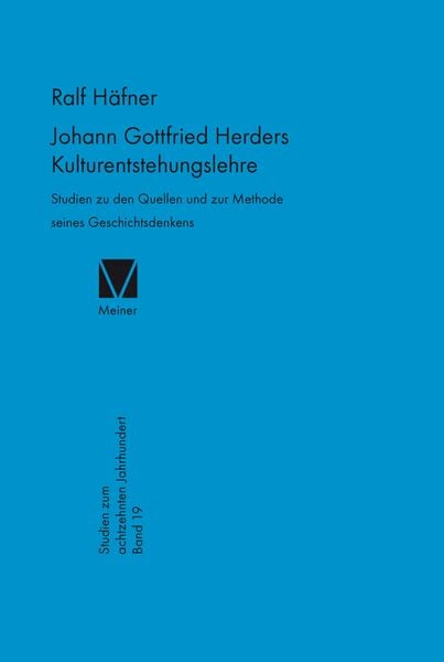 Produktbild: Johann Gottfried Herders Kulturentstehungslehre