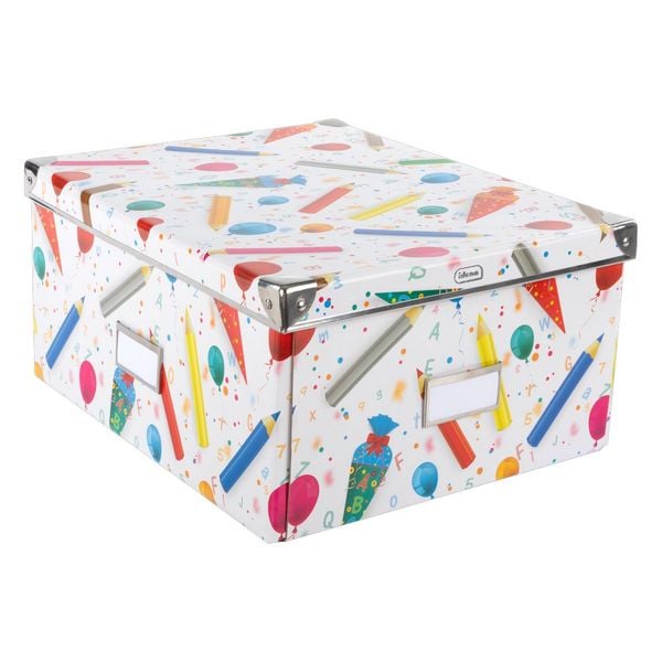 Produktbild: Idena Aufbewahrungsbox Schule faltbar 35x28x17cm