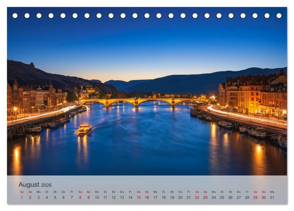 Produktbild: Fl&uuml;sse der Fantasie (Tischkalender 2026 DIN A5 quer), CALVENDO Monatskalender