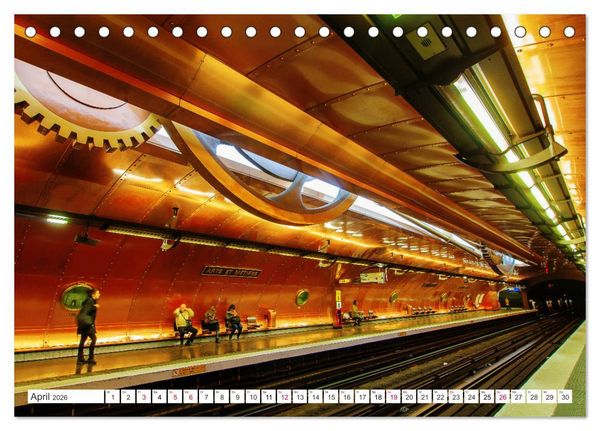 Produktbild: Geliebtes Paris - Ein Bilderbogen aus der Stadt der Liebe (Tischkalender 2026 DIN A5 quer), CALVENDO Monatskalender