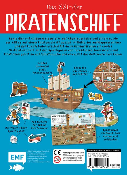 Produktbild: Das XXL-Set &ndash; Bauen, Wissen, Spielen: Piratenschiff