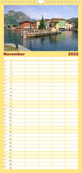 Produktbild: Familienplaner Gardasee (Wandkalender 2022 , 21 cm x 45 cm, hoch)