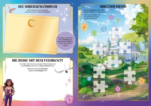 Produktbild: Unicorn Academy &ndash; Stickerbuch