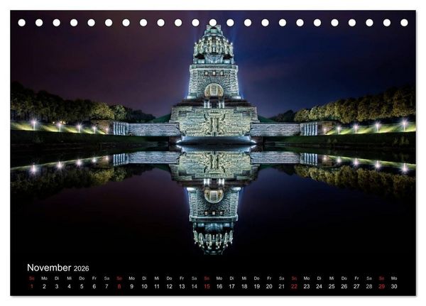 Produktbild: N&auml;chtliche St&auml;dte (Tischkalender 2026 DIN A5 quer), CALVENDO Monatskalender