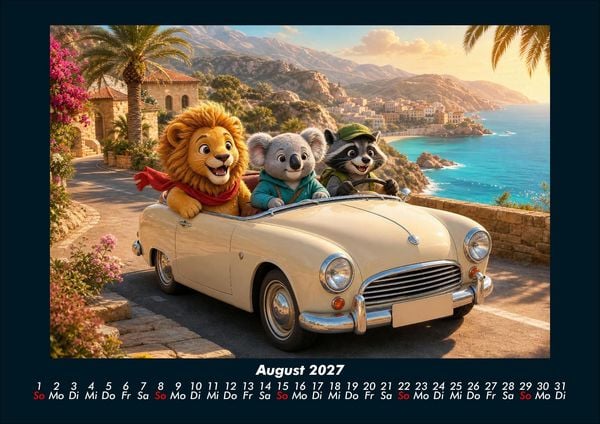 Produktbild: Abenteuerreise durch Europa 2027 Fotokalender DIN A4