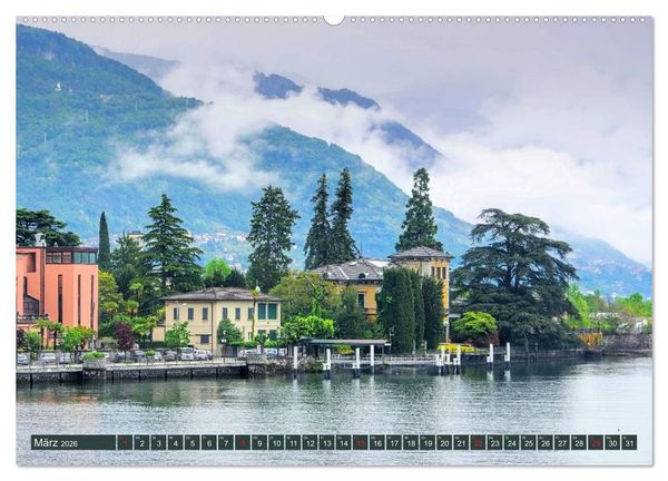 Produktbild: Lago di Como - Italienisches Flair in den Alpen (Wandkalender 2026 DIN A2 quer), CALVENDO Monatskalender