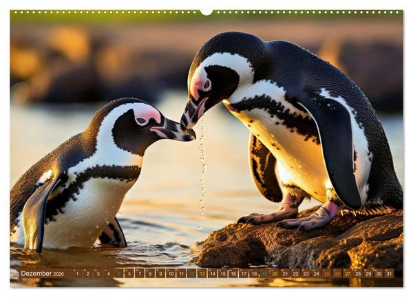 Produktbild: Tierkinder der Meere - entdecke ihre Welt (hochwertiger Premium Wandkalender 2026 DIN A2 quer), Kunstdruck in Hochglanz