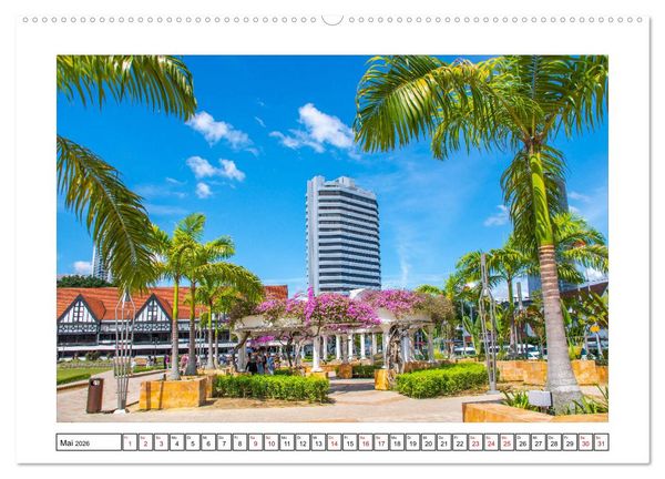 Produktbild: Kuala Lumpur - Traumreiseziel (hochwertiger Premium Wandkalender 2026 DIN A2 quer), Kunstdruck in Hochglanz