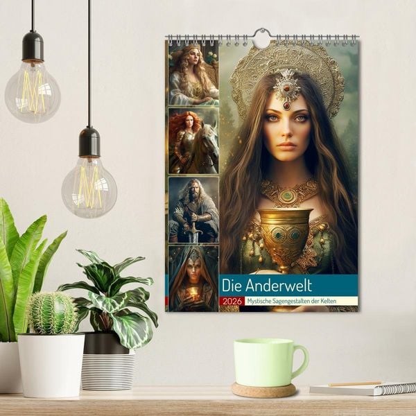 Produktbild: Die Anderwelt. Mystische Sagengestalten der Kelten (Wandkalender 2026 DIN A4 hoch), CALVENDO Monatskalender