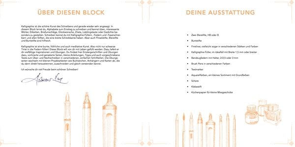 Produktbild: Kalligraphie. Der Quick-Start-Block