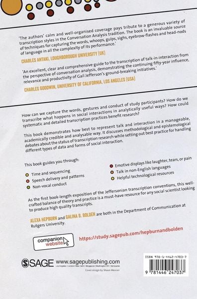 Produktbild: Transcribing for Social Research