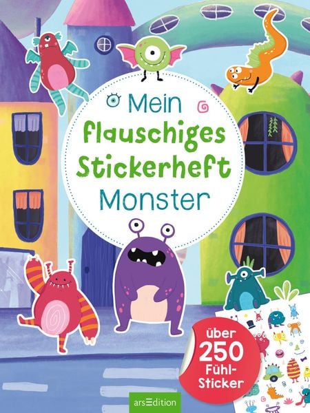 Produktbild: Mein flauschiges Stickerheft &ndash; Monster
