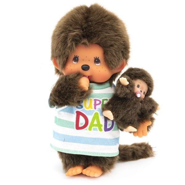 Produktbild: Monchhichi 20cm Super Dad + Baby