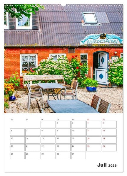 Produktbild: Hallig Hooge - Reiseplaner (Wandkalender 2026 DIN A2 hoch), CALVENDO Monatskalender