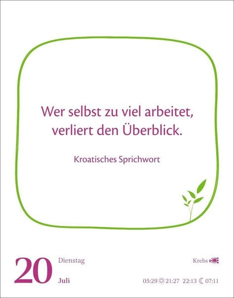 Produktbild: Heute ist dein Tag! Tagesabrei&szlig;kalender 2027 - 313 positive Zitate f&uuml;r 2027