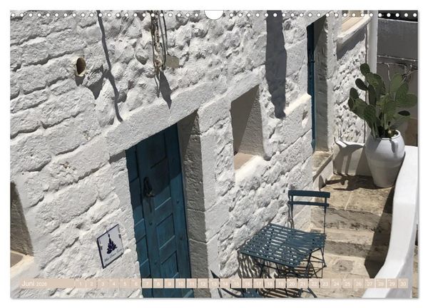 Produktbild: Ostuni - Apuliens wei&szlig;e Stadt (Wandkalender 2026 DIN A3 quer), CALVENDO Monatskalender