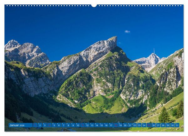 Produktbild: Imposante Berge (hochwertiger Premium Wandkalender 2026 DIN A2 quer), Kunstdruck in Hochglanz