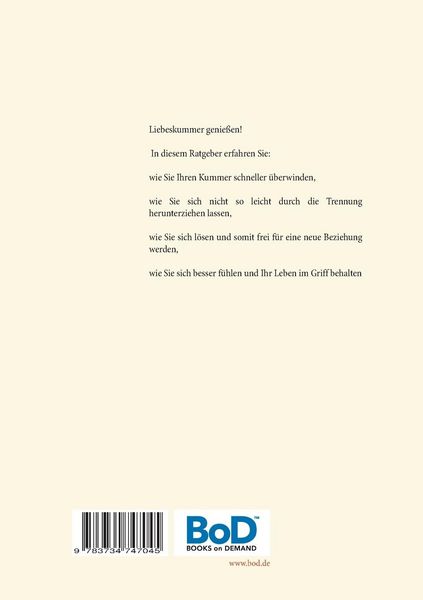 Produktbild: Liebeskummer genie&szlig;en