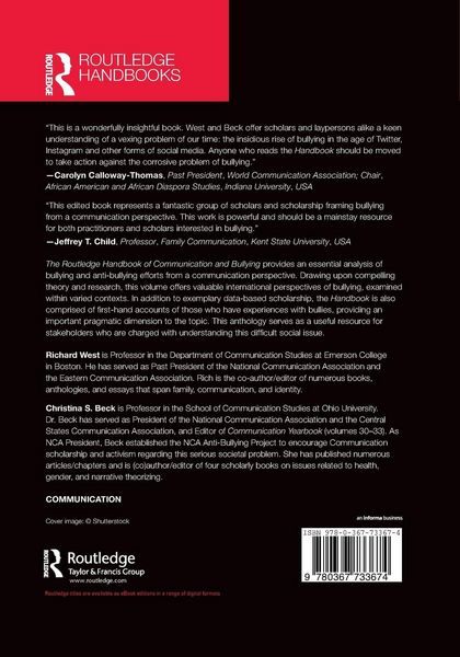 Produktbild: The Routledge Handbook of Communication and Bullying