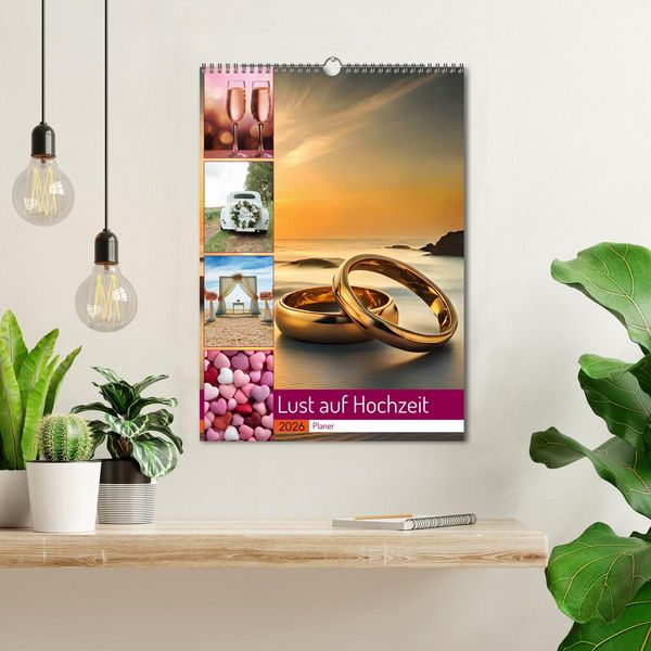 Produktbild: Lust auf Hochzeit - Planer (Wandkalender 2026 DIN A3 hoch), CALVENDO Monatskalender