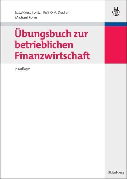 Produktbild: &Uuml;bungsbuch zur betrieblichen Finanzwirtschaft