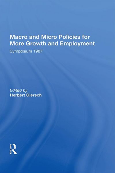 Produktbild: Macro And Micro Policies For More Growth And Employment