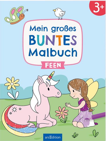 Produktbild: Mein gro&szlig;es buntes Malbuch &ndash; Feen