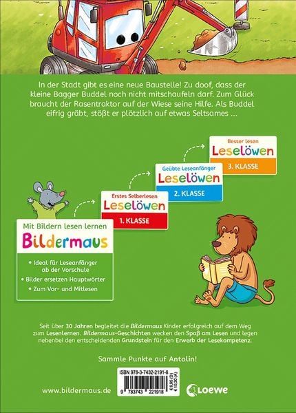 Produktbild: Bildermaus - Der kleine Bagger findet einen Schatz