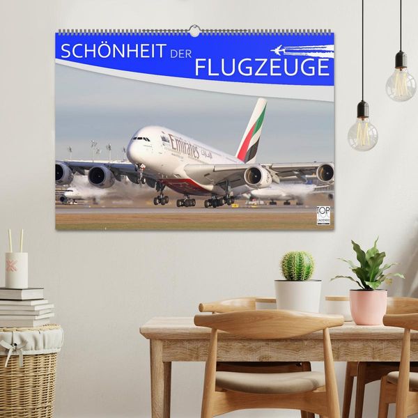 'Schönheit der Flugzeuge (Wandkalender 2025 DIN A2 quer), CALVENDO