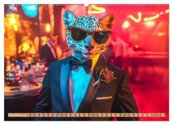 Produktbild: Tiere wollen Spa&szlig; - Humorwerke (hochwertiger Premium Wandkalender 2026 DIN A2 quer), Kunstdruck in Hochglanz