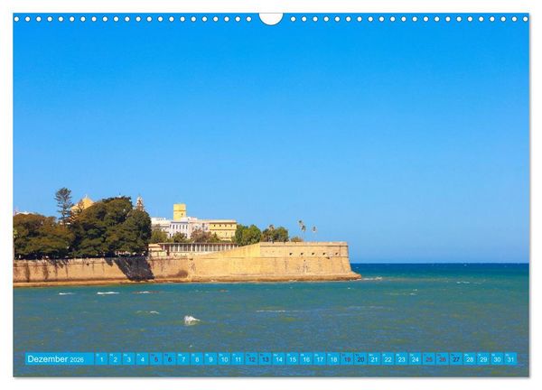 Produktbild: C&aacute;diz Sp&uuml;re die frische Meeresbrise (Wandkalender 2026 DIN A3 quer), CALVENDO Monatskalender